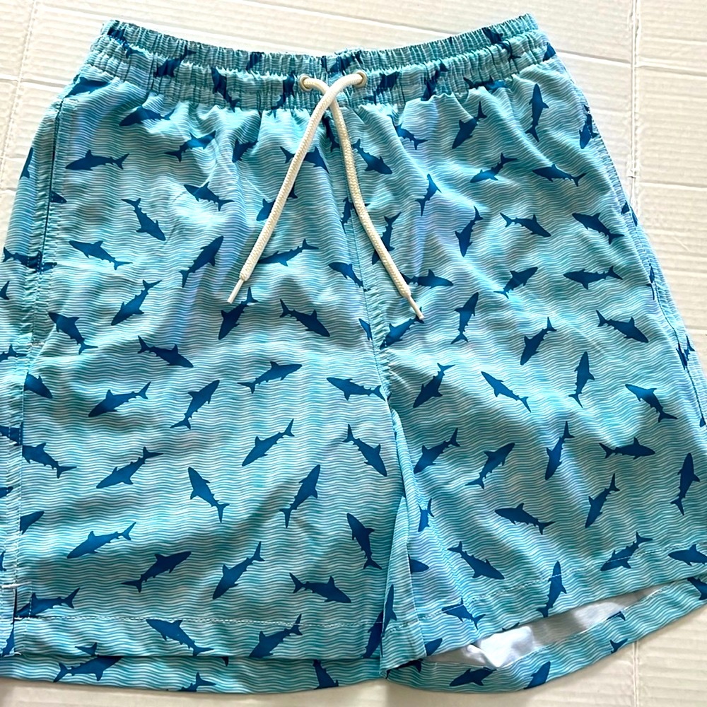JLN Boys Wave Zone Shark Board Shorts. - Picture 1 of 6